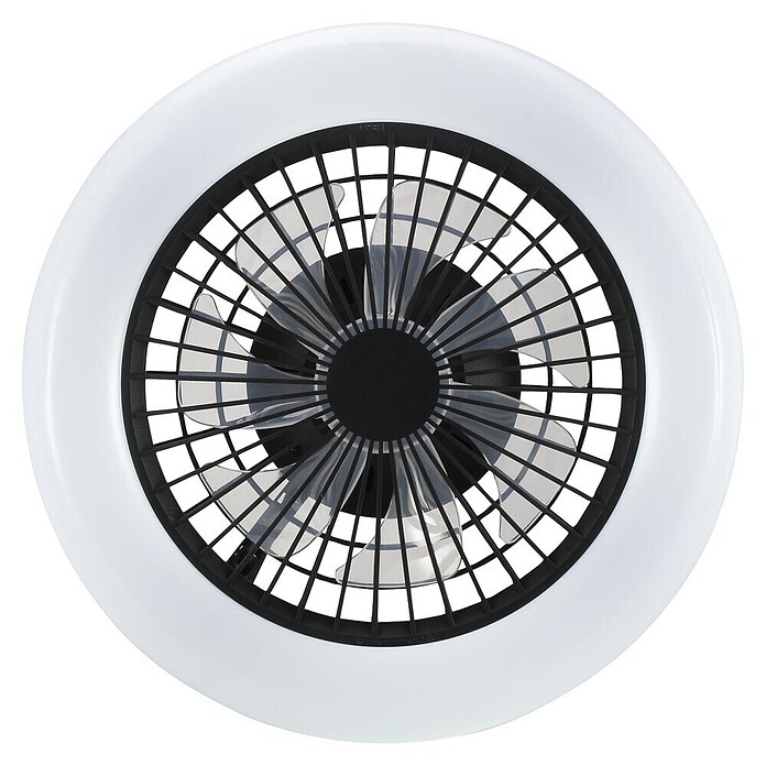 Brilliant Plafondventilator Montero met verlichting (Zwart, 42 cm) | BAUHAUS