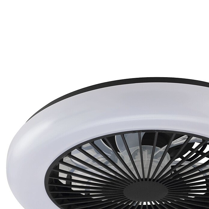 Brilliant Plafondventilator Montero met verlichting (Zwart, 42 cm) | BAUHAUS