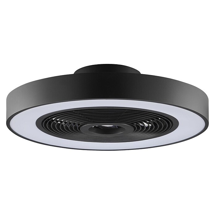 Brilliant Plafondventilator Catania met verlichting (Zwart, 48,6 cm) | BAUHAUS