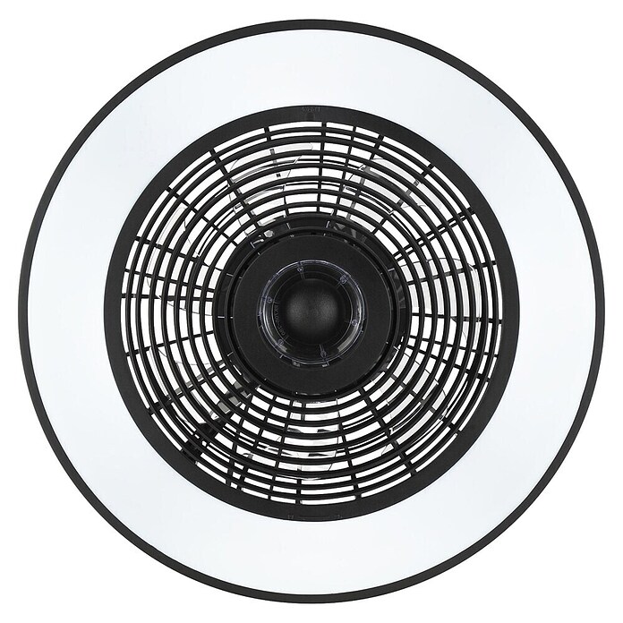 Brilliant Plafondventilator Catania met verlichting (Zwart, 48,6 cm) | BAUHAUS