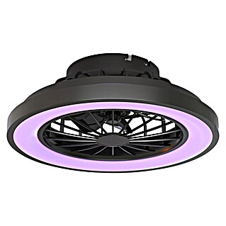 Calex Plafondventilator met verlichting (Zwart / Wit, 28,5 cm)