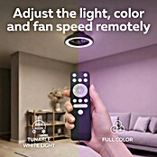 Calex Plafondventilator met verlichting (Zwart / Wit, 28,5 cm) | BAUHAUS