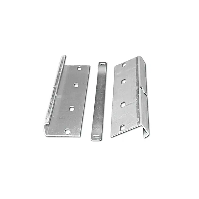 Sarei Laufrostverbinder - 10 x 5 x 5 cm, Stahl - Metallwinkel und Verbindungsstücke. Die Winkel sind silberfarben und haben Löcher für Schrauben. Ideal für Möbelbau und Reparaturen.
