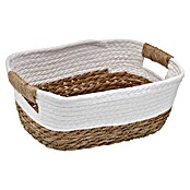 Versa Cesta (L x An x Al: 27 x 20 x 12 cm, Blanco, Fibra natural) | BAUHAUS