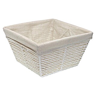 Versa Cesta (L x An x Al: 25 x 25 x 15 cm, Blanco)