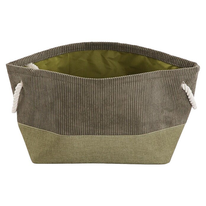 Versa Cesta Corduroy (L x An x Al: 27 x 27 x 26 cm, Menta) | BAUHAUS
