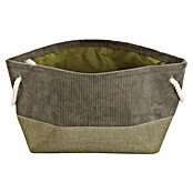 Versa Cesta Corduroy (L x An x Al: 27 x 27 x 26 cm, Menta) | BAUHAUS