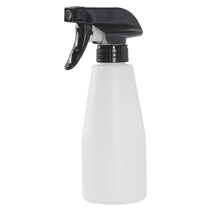Limpiadora de cristales de batería ITMLV - 3,7 V, Volumen de recipiente: 150 ml - Botella rociadora de plástico blanco con gatillo pulverizador negro.