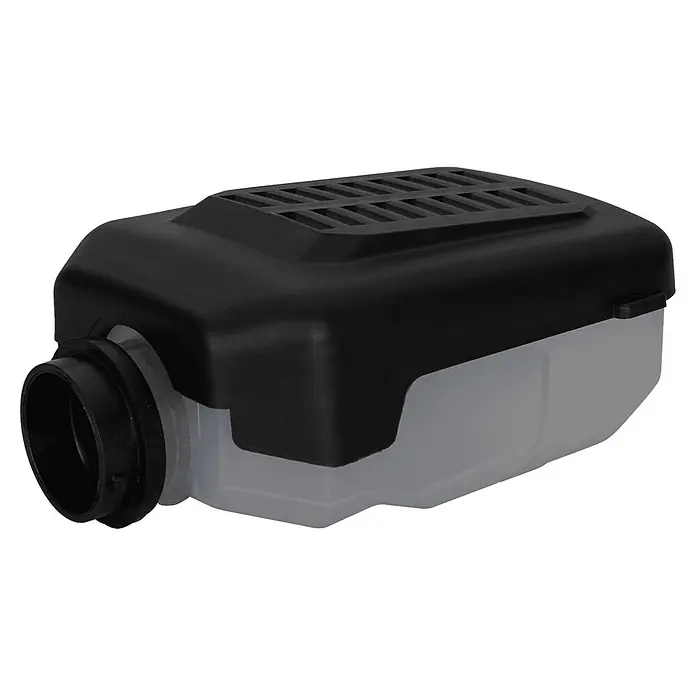 Vito Lijadora orbital eléctrica VILOP430 - 430 W, 4.000 r.p.m. - 13.500 r.p.m., Longitud del plato lijador: 125 mm - Carcasa de filtro de plástico negro y gris translúcido con parte superior de rejilla y conector de manguera redondo.