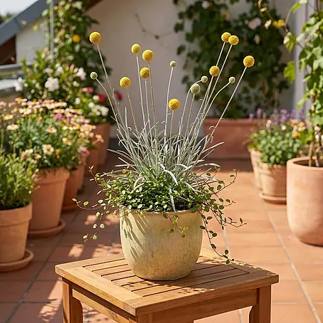 Trommelstöckchen mit Mühlenbeckia