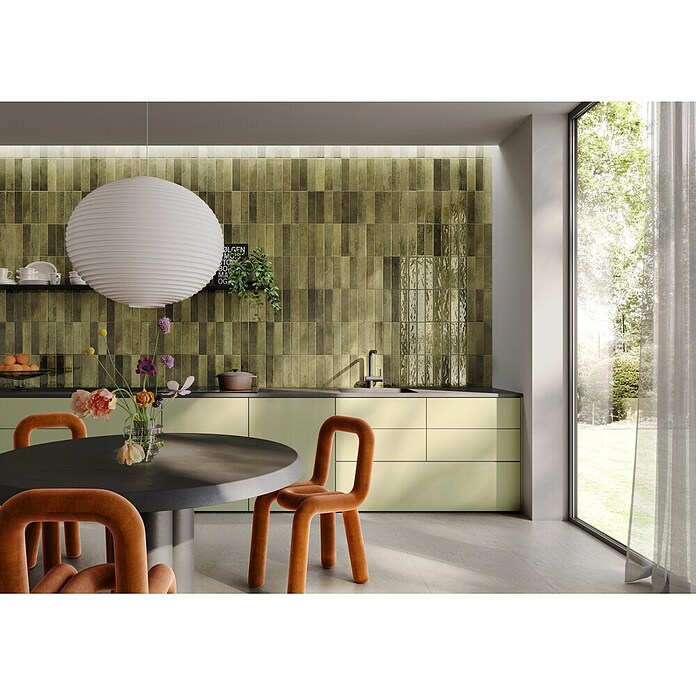 Wandfliese Portofino (6,5 x 26 cm, Salvia, Glänzend) | BAUHAUS