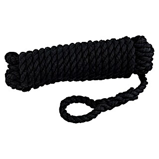 Talamex Stootwillijn (Diameter: 10 mm, Lengte: 2,5 m, Zwart, 2 st.)