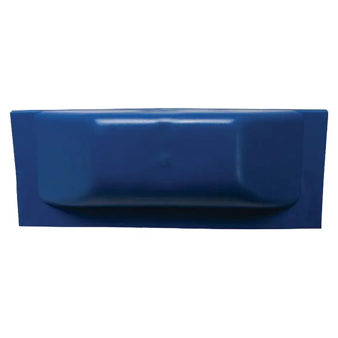 Talamex Stegfender - 7 x 25 x 10 cm, Gerade, Blau, Kunststoff - Dunkelblaue rechteckige Kunststoffeinsatzschale mit erhabenem Mittelteil und abgerundeten Ecken.