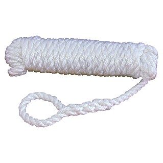 Talamex Stootwillijn (Diameter: 8 mm, Lengte: 2,5 m, Wit, 2 st.)