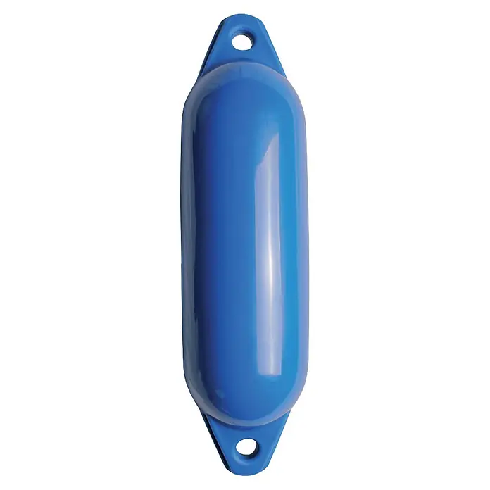 Talamex Fender - Durchmesser: 10 mm, Länge: 40 mm, Blau - Blauer zylindrischer Bootsfender mit Ösen an beiden Enden zum Schutz des Bootes.