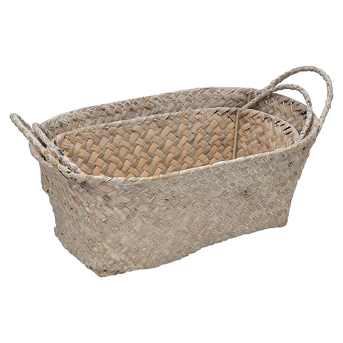 Versa Cesta (L x An x Al: 30 x 20 x 12 cm, Gris, 2 pzs.) | BAUHAUS