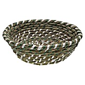 Versa Cesta (L x An x Al: 25 x 25 x 8 cm, Verde y blanco) | BAUHAUS