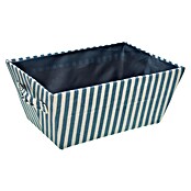 Versa Cesta a rayas (L x An x Al: 35 x 25 x 15 cm, Azul y blanco) | BAUHAUS