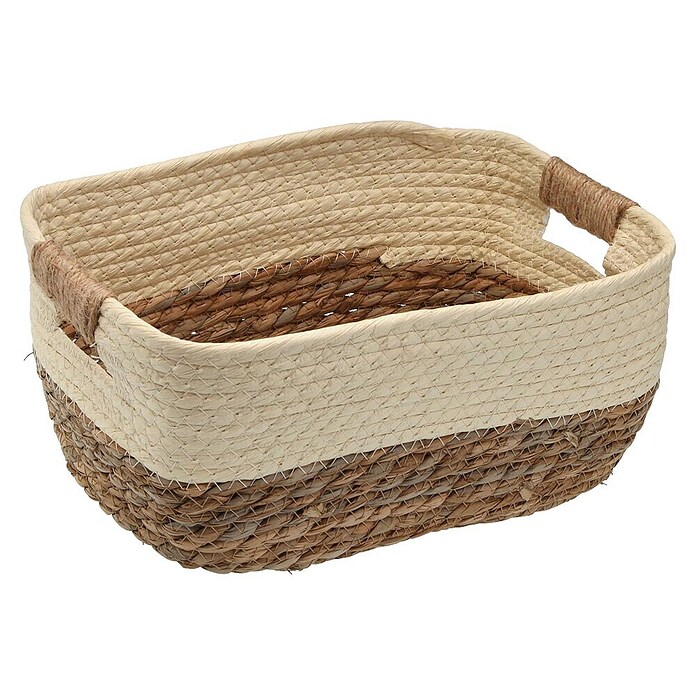 Versa Cesta (L x An x Al: 19 x 19 x 13 cm, Beige, Fibra natural) | BAUHAUS