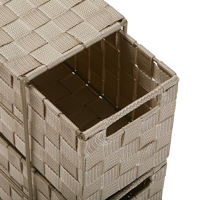 Versa Cesta para el baño (L x An x Al: 30 x 20 x 15 cm, Plástico, Beige) | BAUHAUS