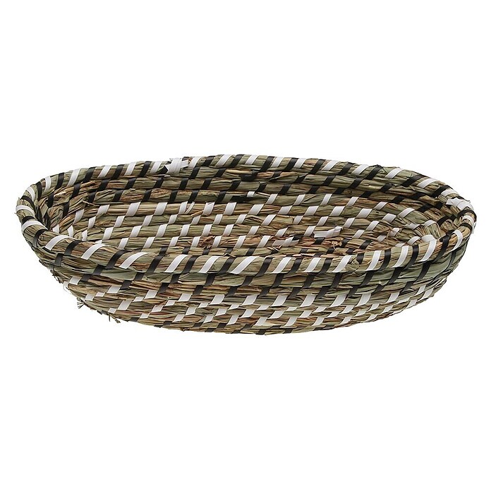 Versa Cesta (L x An x Al: 19 x 35 x 9 cm, Negro y blanco) | BAUHAUS