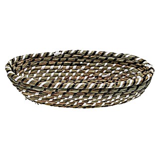 Versa Cesta (L x An x Al: 19 x 35 x 9 cm, Negro y blanco)