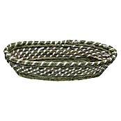 Versa Cesta (L x An x Al: 19 x 35 x 9 cm, Verde y blanco) | BAUHAUS