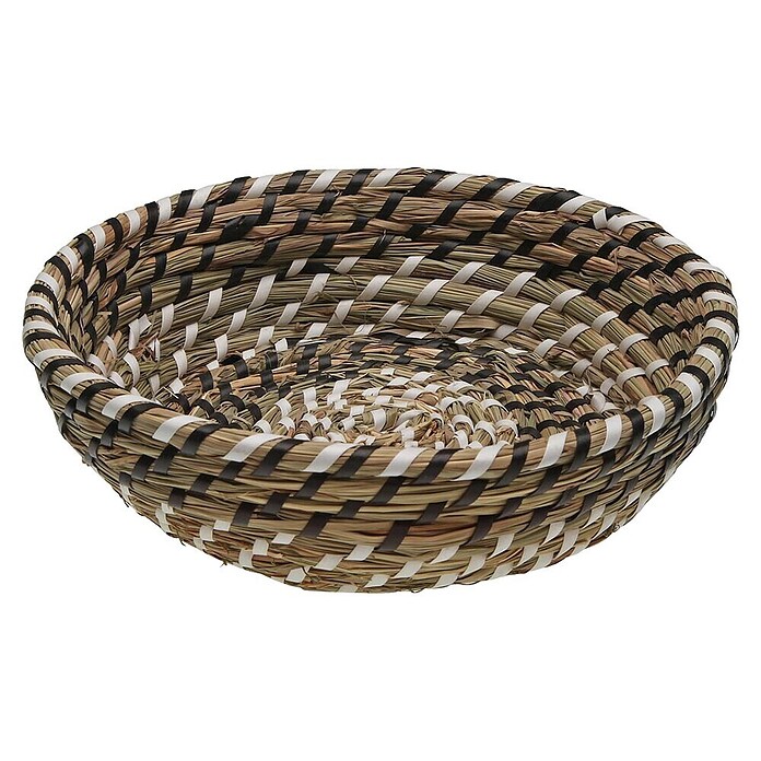 Versa Cesta (L x An x Al: 25 x 25 x 8 cm, Negra y blanco) | BAUHAUS