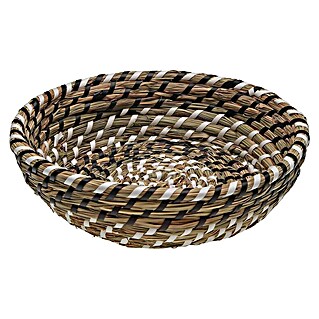 Versa Cesta (L x An x Al: 25 x 25 x 8 cm, Negra y blanco)