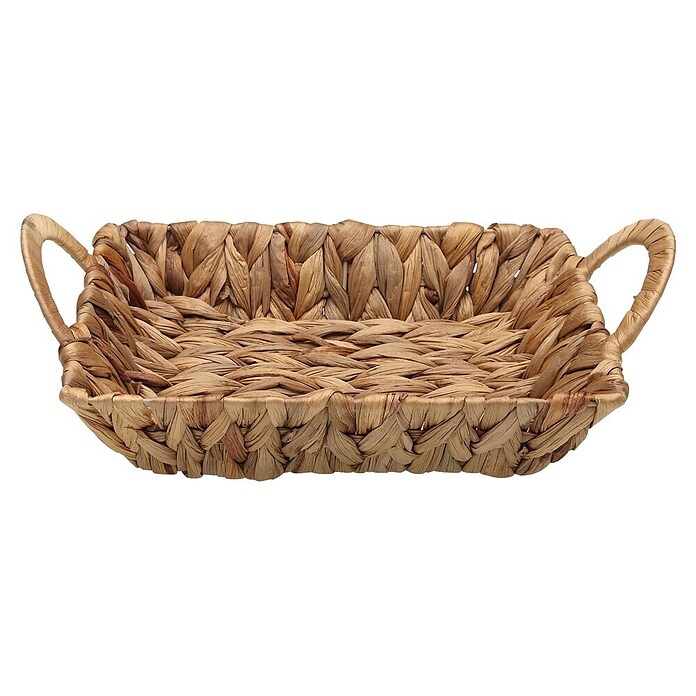 Versa Cesta con asas Jacinto de agua (Rectangular, Marrón) | BAUHAUS