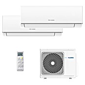 PR Klima Aire acondicionado Inverter 2x1 PM09QC1-IN-M+PM12QC1-IN-M (Potencia frigorífica: 2.600 W - 3.200 W, Rendimiento calorífico: 2.800 W - 3.600 W, Tamaño de la estancia: 20 m² - 30 m²) | BAUHAUS