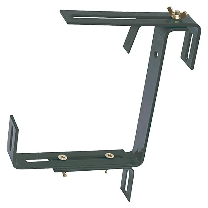Geli Balkonkastenhalter Typ A - Anthrazit, 3-fach verstellbar, 2 Stk. - Produktansicht einer Kamerahalterung, die Stabilität und Flexibilität bei Fotoaufnahmen bietet.