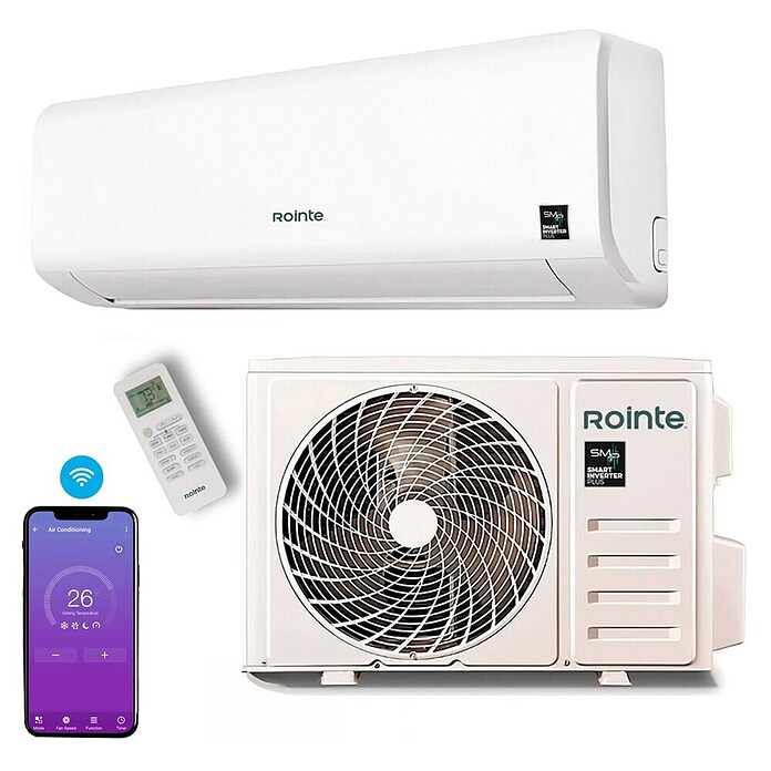 Rointe Aire acondicionado Inverter RX10 (3.400 W, 3.420 W, 25 m², Blanco) | BAUHAUS