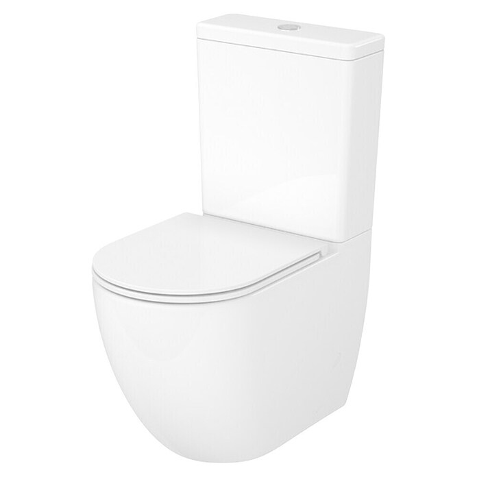 Cersanit WC monoblok brez roba Remo Pro Oval  (Bela) | 3945 - WC Kombination Marke | DBBA - Keramik Marke | DBB - Keramik | DB - Keramik/Wannen | D - Sanitär | BAUHAUS