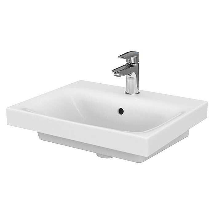 Cersanit Umivalnik Moduo 50  (50 x 40 cm, Odprtina za armaturo: Sredina, S prelivom, Bela) | 3941 - Waschtische Marke | DBBA - Keramik Marke | DBB - Keramik | DB - Keramik/Wannen | D - Sanitär | BAUHAUS