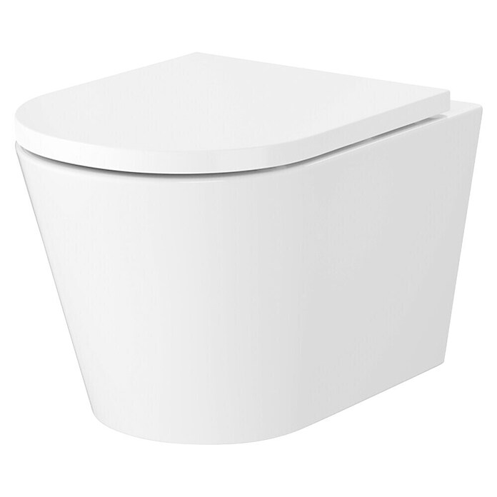 Cersanit Stenski WC Koral  (Izpiranje brez roba, WC odtok: Vodoravno, Bela) | 3943 - WC Wand Marke | DBBA - Keramik Marke | DBB - Keramik | DB - Keramik/Wannen | D - Sanitär | BAUHAUS