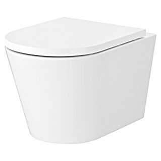 Cersanit Stenski WC Koral (Izpiranje brez roba, WC odtok: Vodoravno, Bela)