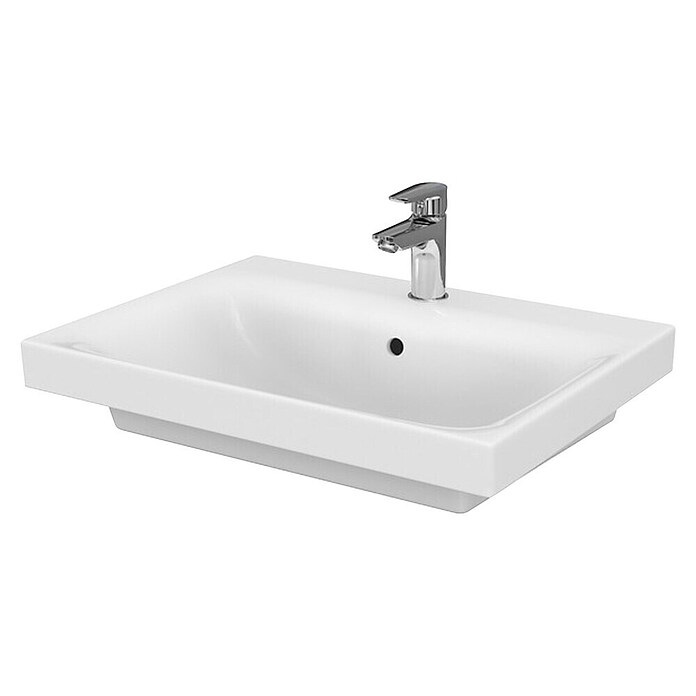 Cersanit Umivalnik Moduo 60  (60 x 45 cm, Odprtina za armaturo: Sredina, S prelivom, Bela) | 3941 - Waschtische Marke | DBBA - Keramik Marke | DBB - Keramik | DB - Keramik/Wannen | D - Sanitär | BAUHAUS