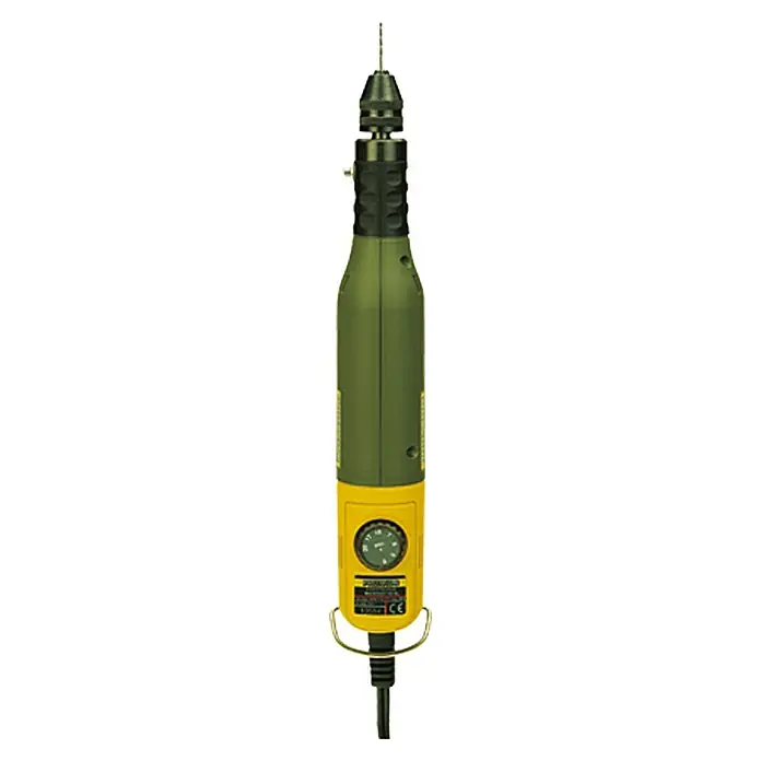 Proxxon Micromot Bohr- & Fräsgerät 60/EF - 40 W, 5.000 U/min - 20.000 U/min, 12 V - 18 V, Spannweite Bohrfutter: 0,3 mm - 3,2 mm - Elektrische Handbohrmaschine Proxxon mit variabler Geschwindigkeit und Bohrfutter für feine Bohrarbeiten.