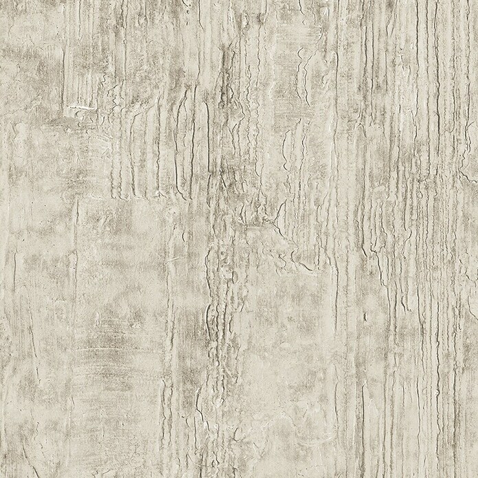Grandeco Papel pintado de vinilo (Blanco, Efecto madera, 10 x 0,53 m) | BAUHAUS