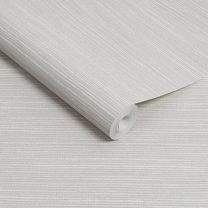 Papel pintado de vinilo Japonés (Blanco, Motivo decorativo, 10 x 0,53 m) | BAUHAUS