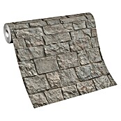 Erismann Papel pintado de vinilo (Gris, Efecto piedra, 10 x 0,53 m) | BAUHAUS