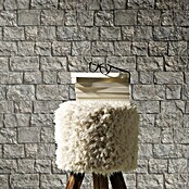 Erismann Papel pintado de vinilo (Gris, Efecto piedra, 10 x 0,53 m) | BAUHAUS