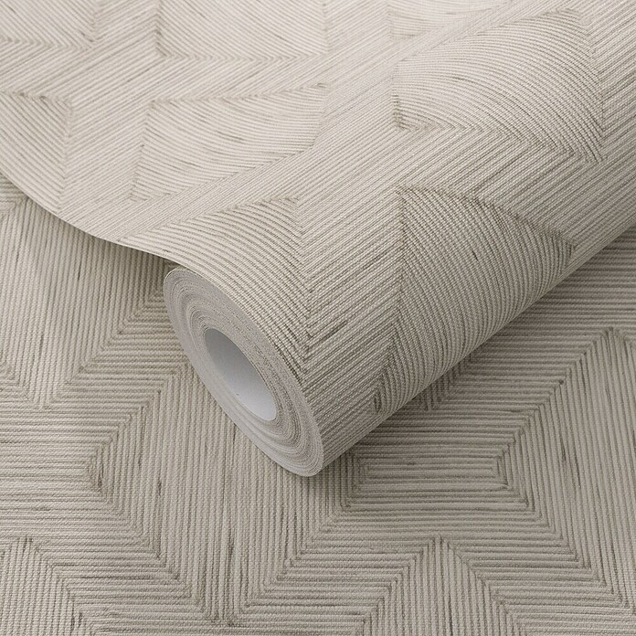 Erismann Papel pintado de vinilo Rombo (Beige, Gráfico, 10 x 0,53 m) | BAUHAUS