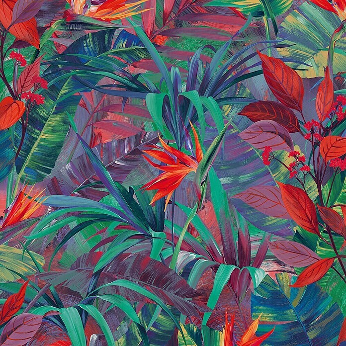 Grandeco Papel pintado de vinilo Botánico (Multicolor, Floral, 10 x 0,53 m) | BAUHAUS