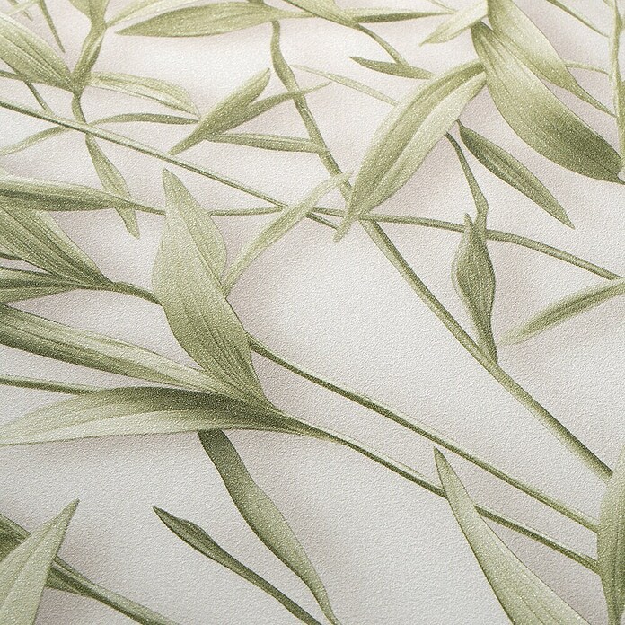 Erismann Papel pintado de vinilo Bambú (Verde/Beige, Floral, 10 x 0,53 m) | BAUHAUS