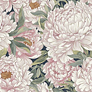 Grandeco Papel pintado de vinilo (Rosa/Verde, Floral, 10 x 0,53 m)
