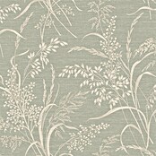 Grandeco Papel pintado de vinilo (Verde, Floral, 10 x 0,53 m) | BAUHAUS