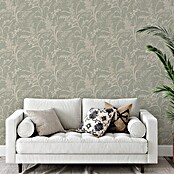 Grandeco Papel pintado de vinilo (Verde, Floral, 10 x 0,53 m) | BAUHAUS