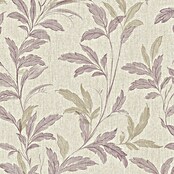 Grandeco Papel pintado de vinilo (Blanco/Lila, Floral, 10 x 0,53 m) | BAUHAUS